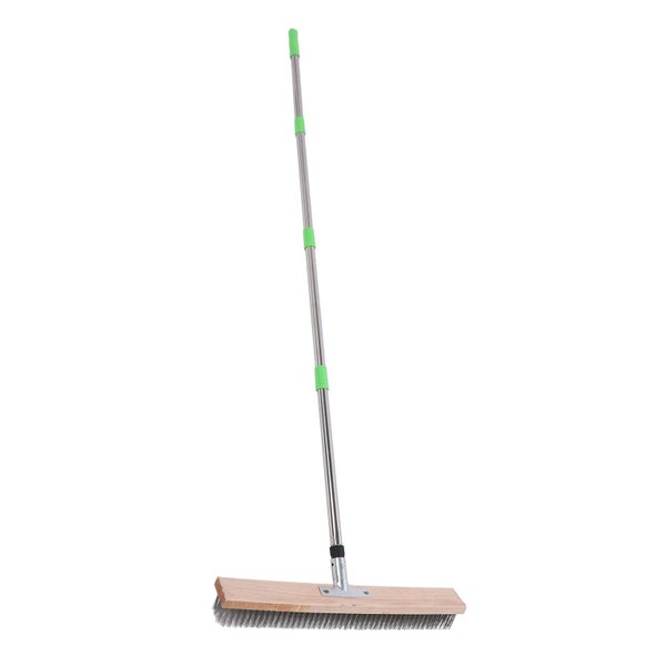 deck wire brush metal floor scrubber Stainless Steel Wire Broom Deck Scrub Brush Carousel 4