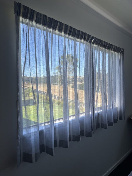 Sheer curtains and track Carousel 1