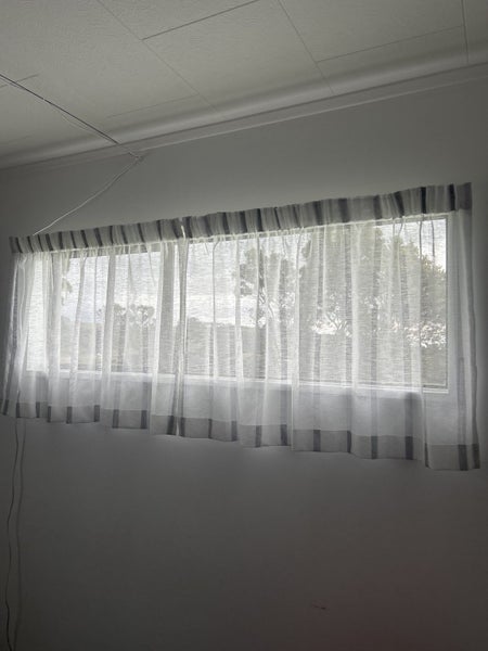 Sheer curtains and track Carousel 1