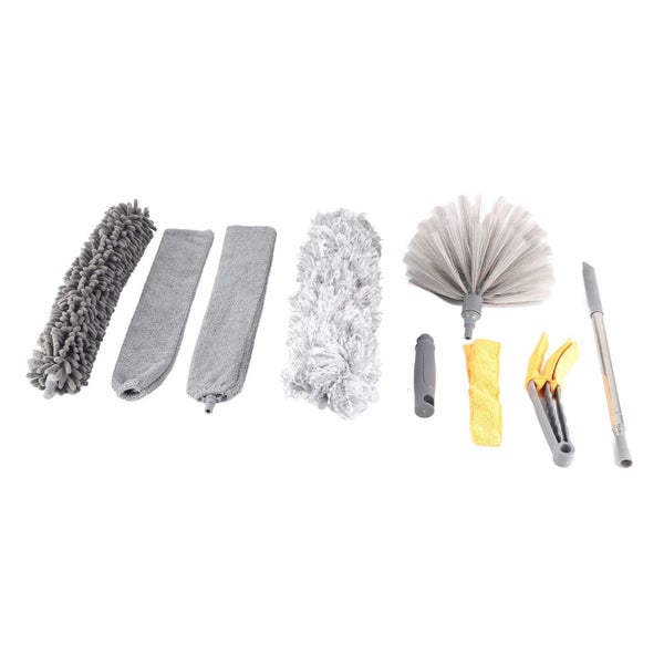 extendable dusters microfiber feather duster 9pcs Microfiber Duster Kit Carousel 1
