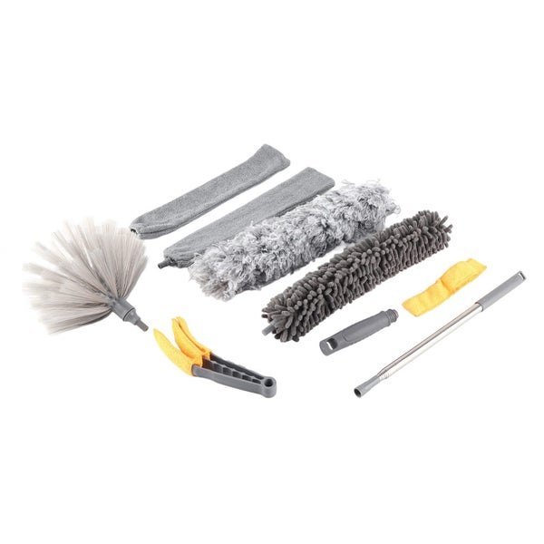 extendable dusters microfiber feather duster 9pcs Microfiber Duster Kit Carousel 4