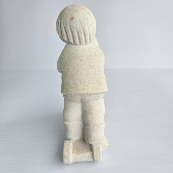 Marbell Stone Art Belgium Siblings on Scooter Figurine 1970-198063002898076545111
