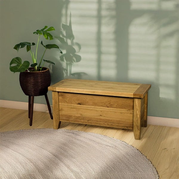 Vienna Oak Blanket Box Carousel 1