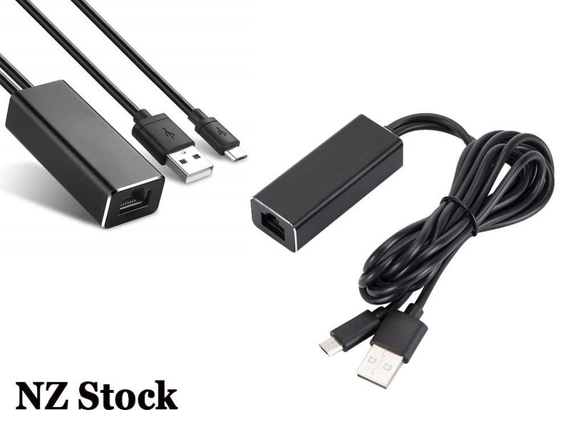 USB Ethernet Adapter for Firestick, Fire TV, Chromecast Ultra/2/1/Audio Carousel 7