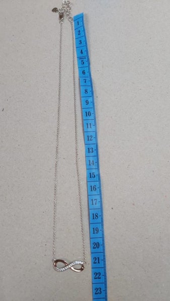 Ellani silver infinity necklace Carousel 7