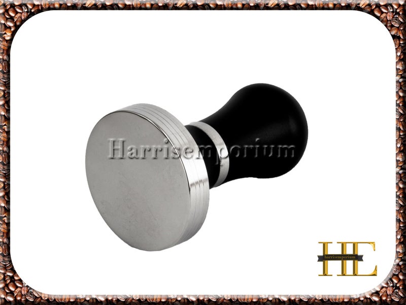 Coffee tamper 58mm tamper black/chrome Rocket Wega BES920 E61 Carousel 3