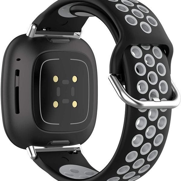 Fitbit Versa 3 Silicone Strap Black/Grey Carousel 3