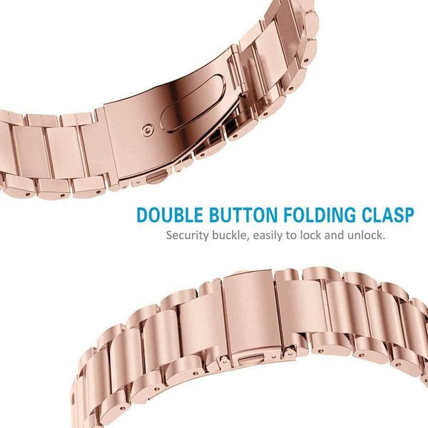 Fitbit Charge 3 Stainless Steel Strap RoseGold Carousel 2