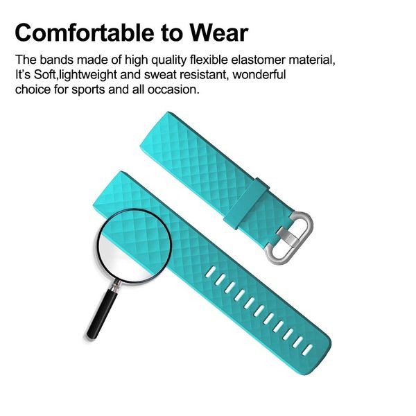 Fitbit Charge 3 Silicone Strap Turquoise Carousel 2