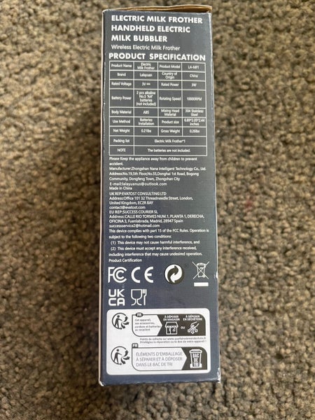 La Layuan Whisk Electric Milk Frother Carousel 2
