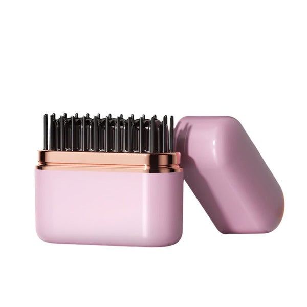 Elosung Pink Wireless Hair Straightening Brush With Temperature Model Hk 118 Carousel 1