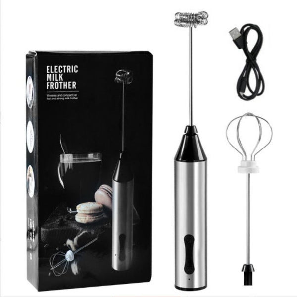 Elosung Rechargeable Electric Milk Frother Handheld Foam Maker Coffee Frothing W Carousel 1