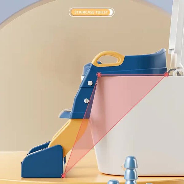 Elosung Green Children's Toilet Trainer Seat Foldable Potty Ladder With Color Bo Carousel 5