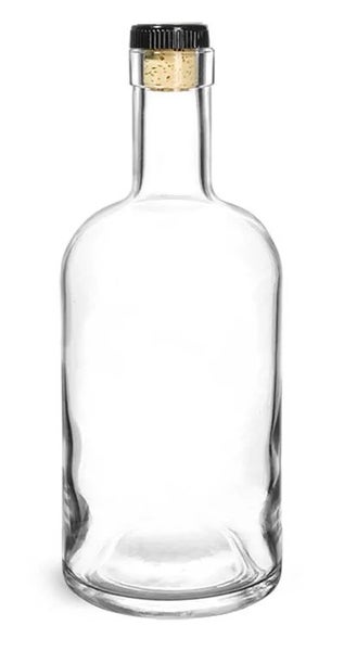 Glass Rum/Gin Style Bottle (Round) 750ml Carousel 1