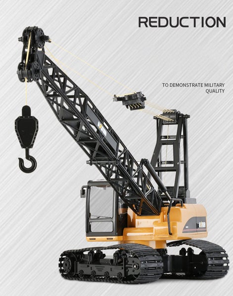 Rc Crane 1:14 2.4Ghz Construction Tower Excavator Truck Toy Kids Boys Gift Carousel 2