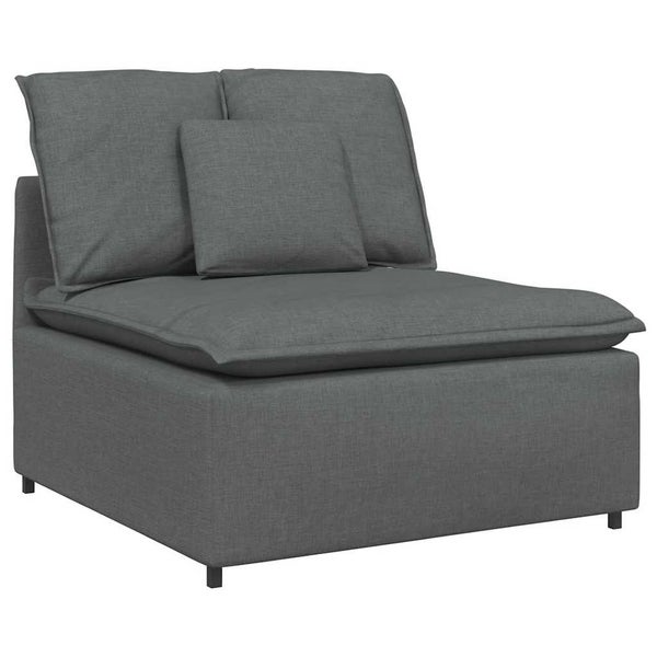 Modular Sofa Centre Module With Cushions Dark Grey 100 Cm Aobaaon Carousel 2