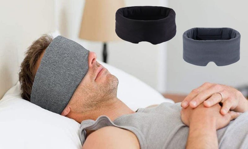 Handmade Cotton Sleep Mask Blackout Breathable Eye Mask for Sleeping Carousel 1