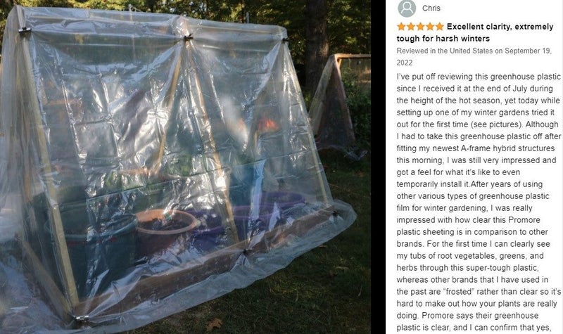 Tunnel Greenhouse Plastic Film Garden Grow Tunnel *Local Buy* Carousel 2