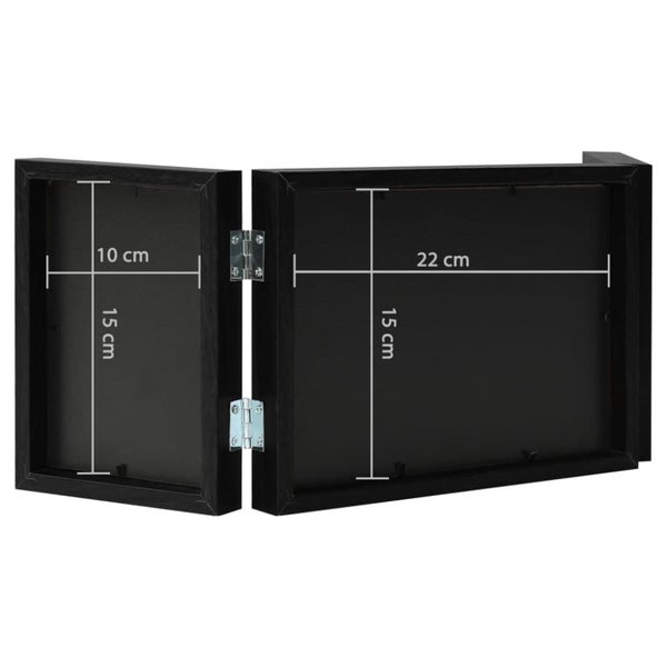 Trifold Photo Frame Collage Black 22x15 Cm+2x(10x15 Cm) Ttxipa63616669807107111