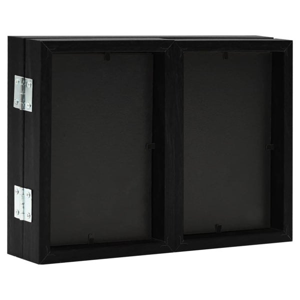 Trifold Photo Frame Collage Black 22x15 Cm+2x(10x15 Cm) Ttxipa63616669807107112
