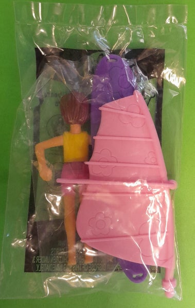 Polly Pocket toy, Lila with Sailboard and stickers (McDs 2005), rare, still MIP Carousel 2