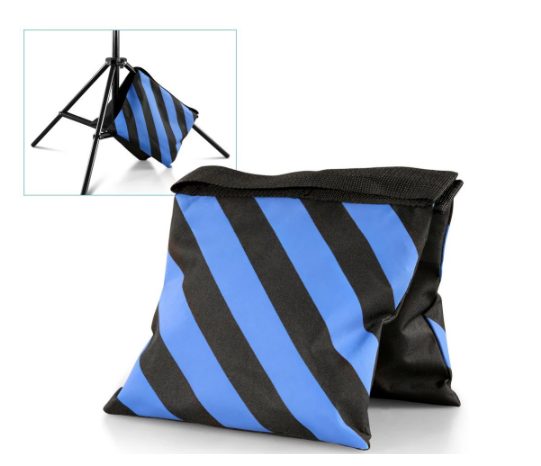 Pack of 2, Black and Blue Sandbag for tripod stand Carousel 1
