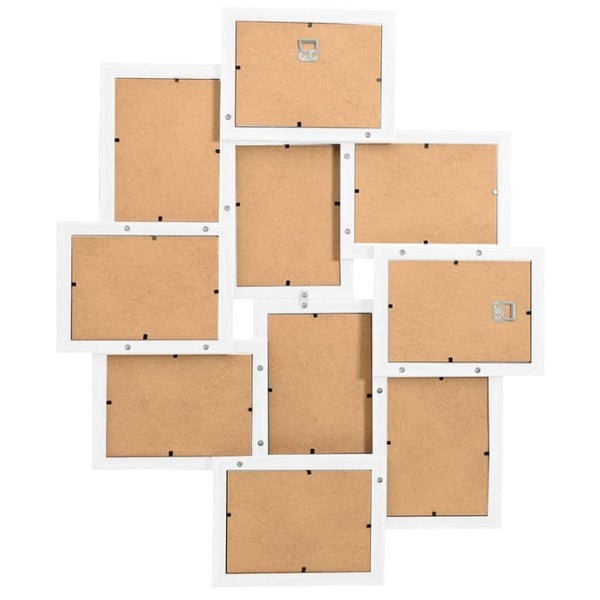 Collage Photo Frame for Picture 10 Pcs 13x18 Cm White Mdf Ttxino62943347283203112
