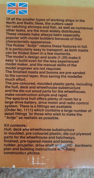 Vintage Robbe Antje - Cutter Ship kitset. Carousel 2