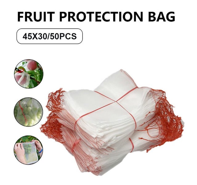 50PCS Garden Plant Fruit Protect Protection Bag 45x30cm Carousel 1