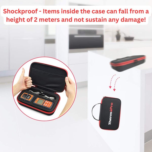 ThermoPro TP-99 Hard Carrying Case | Shockproof, Waterproof & Durable Storage... Carousel 7