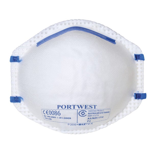20x P2 Face Mask Safety Disposable Air Pollution Filter Flu Smoke Carousel 1
