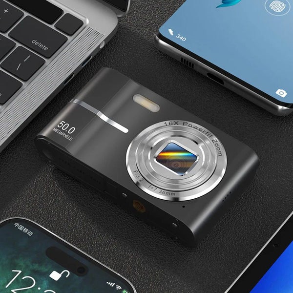 4K Screen Digital Camera Video Camera with 32GB Memory Card-Black Carousel 2