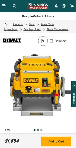 DeWALT 330mm 1800W Thicknesser - DW735-XE Carousel 7