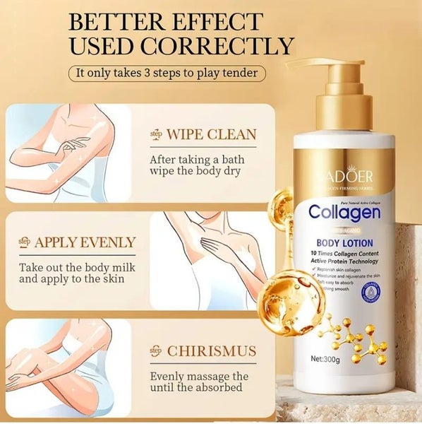 Promotion! Collagen Body Lotion 300g, Moisturizing & Nourishing Cream #AF209 Carousel 8