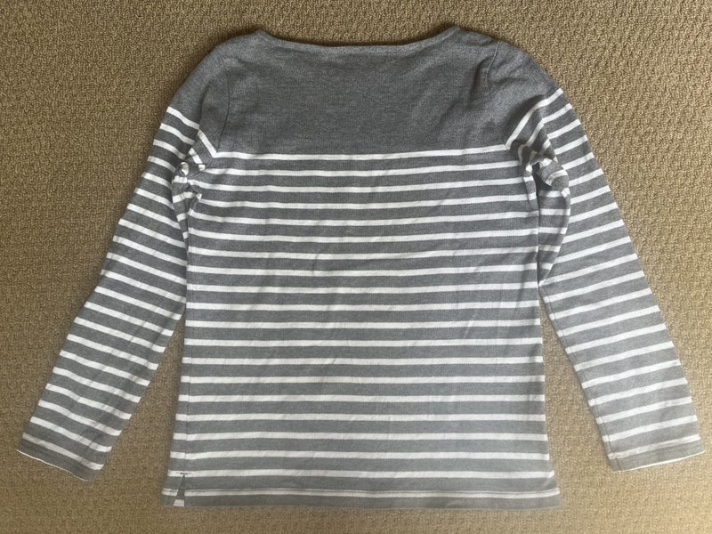 MUJI 100% cotton stripe long sleeve top Carousel 2