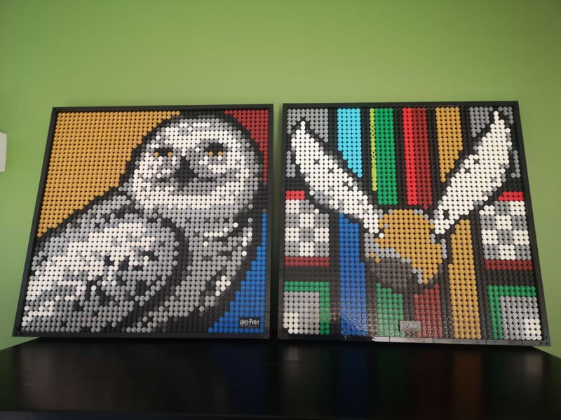 2 x Lego Art 31201 Moc Hedwig & Golden Snitch Carousel 1