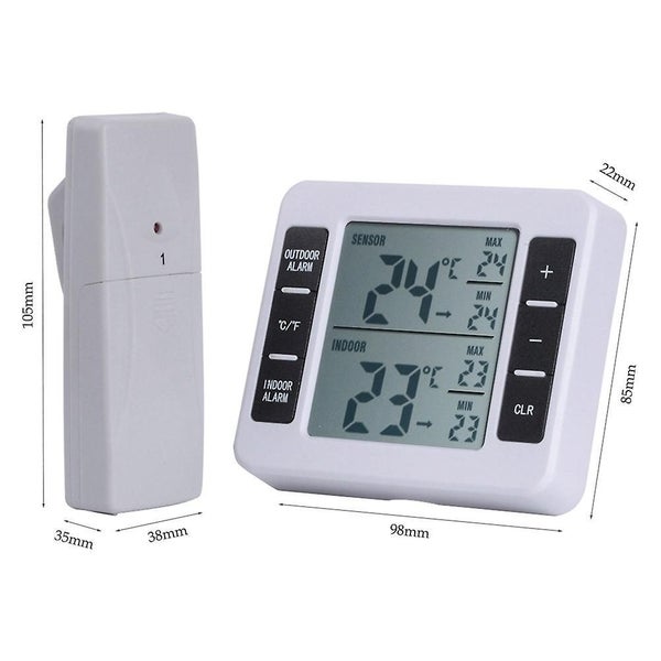 Thermometer Fridge Wireless Temperature Monitor Fridge Thermometer Digital Refr Carousel 2