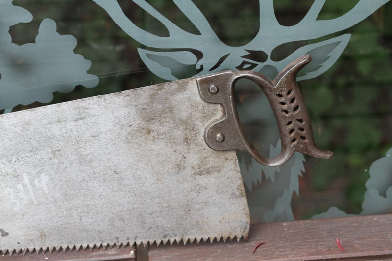 Large metal handle Cross-cut Saw Carousel 2