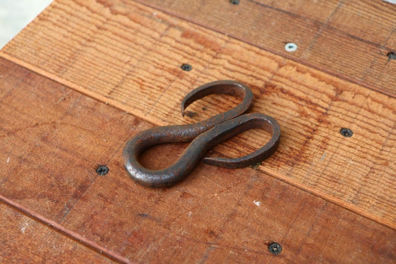 Antique vintage hand forged cast iron hook rustic home deco Carousel 1