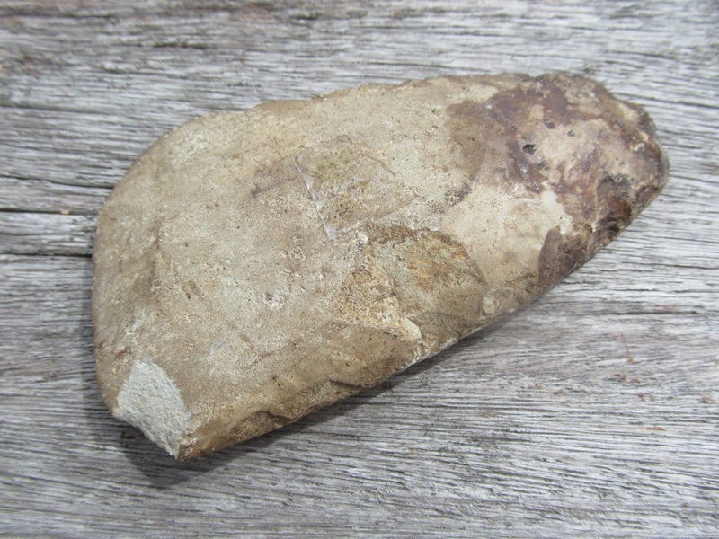 ANTIQUE PALE GREY STONE ADZE BLADE Carousel 2