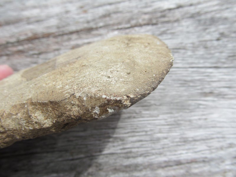 ANTIQUE PALE GREY STONE ADZE BLADE Carousel 3
