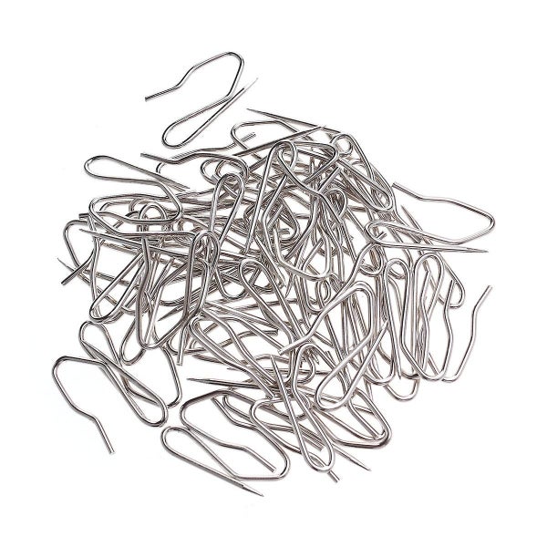 50pc Curtain Hooks Stainless Steel Simple Durable S Shaped Pleated Hanging Hook Carousel 1