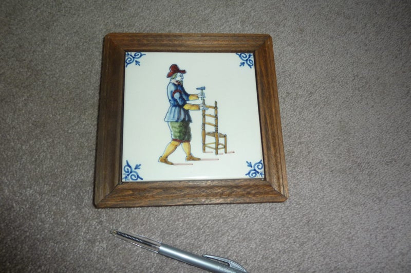 Hand made Tile by "Harlingen " Holland Carousel 1