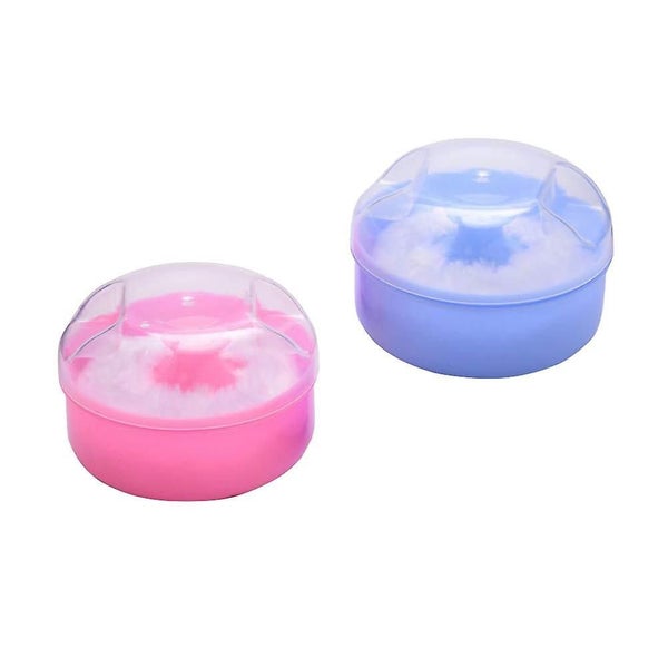3pcs Powder Puff Empty Box After-bath Body Powder Container With Bath Powder Puf Carousel 2