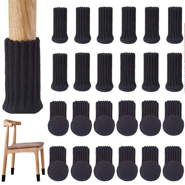 24pcs Chair Socks Furniture Socks Non-slip Elastic Chair Leg Feet Socks Covers, Carousel 1