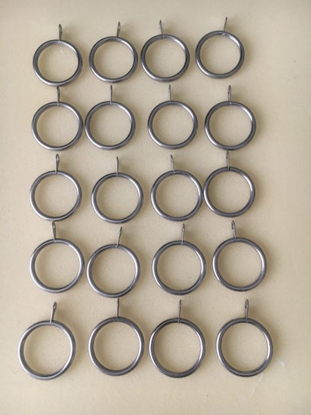 Metal Curtain Rod Rings x 20 Carousel 1