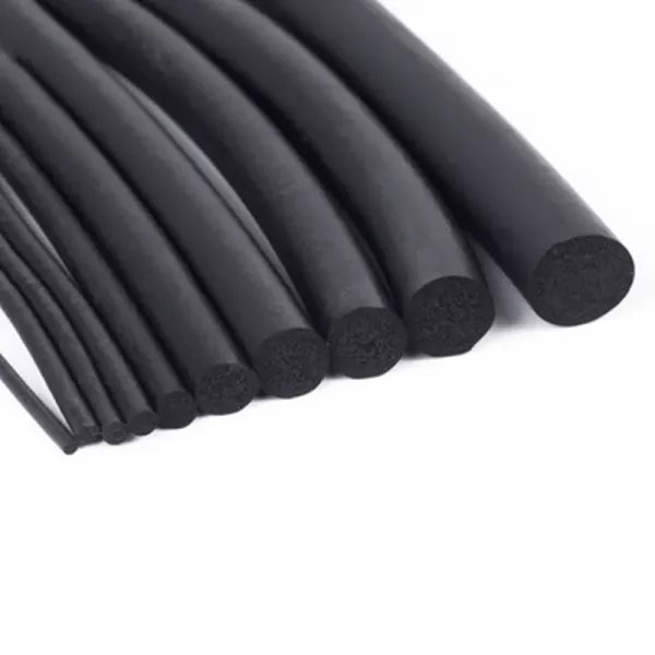 Black Foamed Silicone Rubber Seal Strip Round Dia 3 4 5 6 7 8 Mm Oring Line Carousel 1