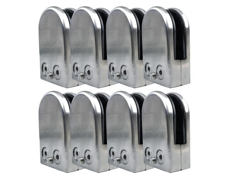 304 Stainless Steel Glass Clamp Holder For Window Balustrade Handrail Fish Carousel 1