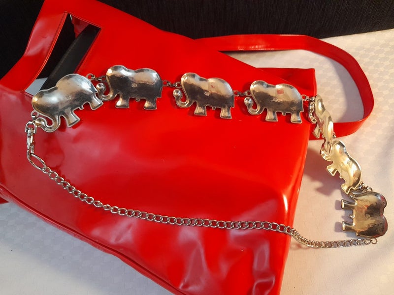 ELEPHANT Silver Metal Waist Chain Fashion Carousel 2