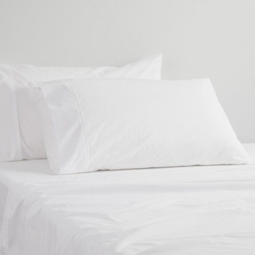 Single - Fitted Sheet - 400TC EGYPTIAN COTTON WHITE by Platinum Carousel 1